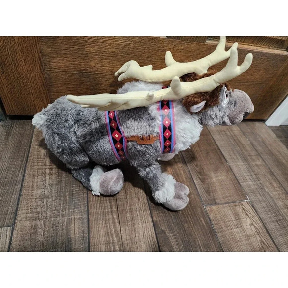 Sven Disney Store Frozen Reindeer Plush 17” Stuffed Animal Poseable - Picture 3 of 6